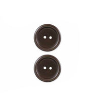 Two Hole Wood Button - 34mm - Brown - 1 Count