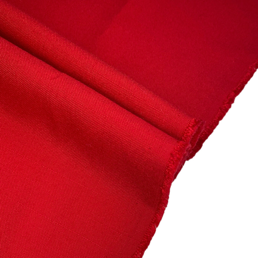 Cotton/Polyester Blend - Linen Look - Red