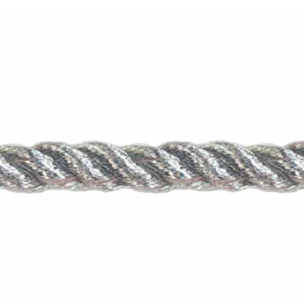 Metallic Twisted Cord - 4mm - Silver