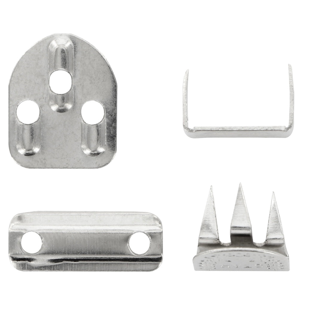 No Sew Hook & Bar Set - Silver - 3 Sets