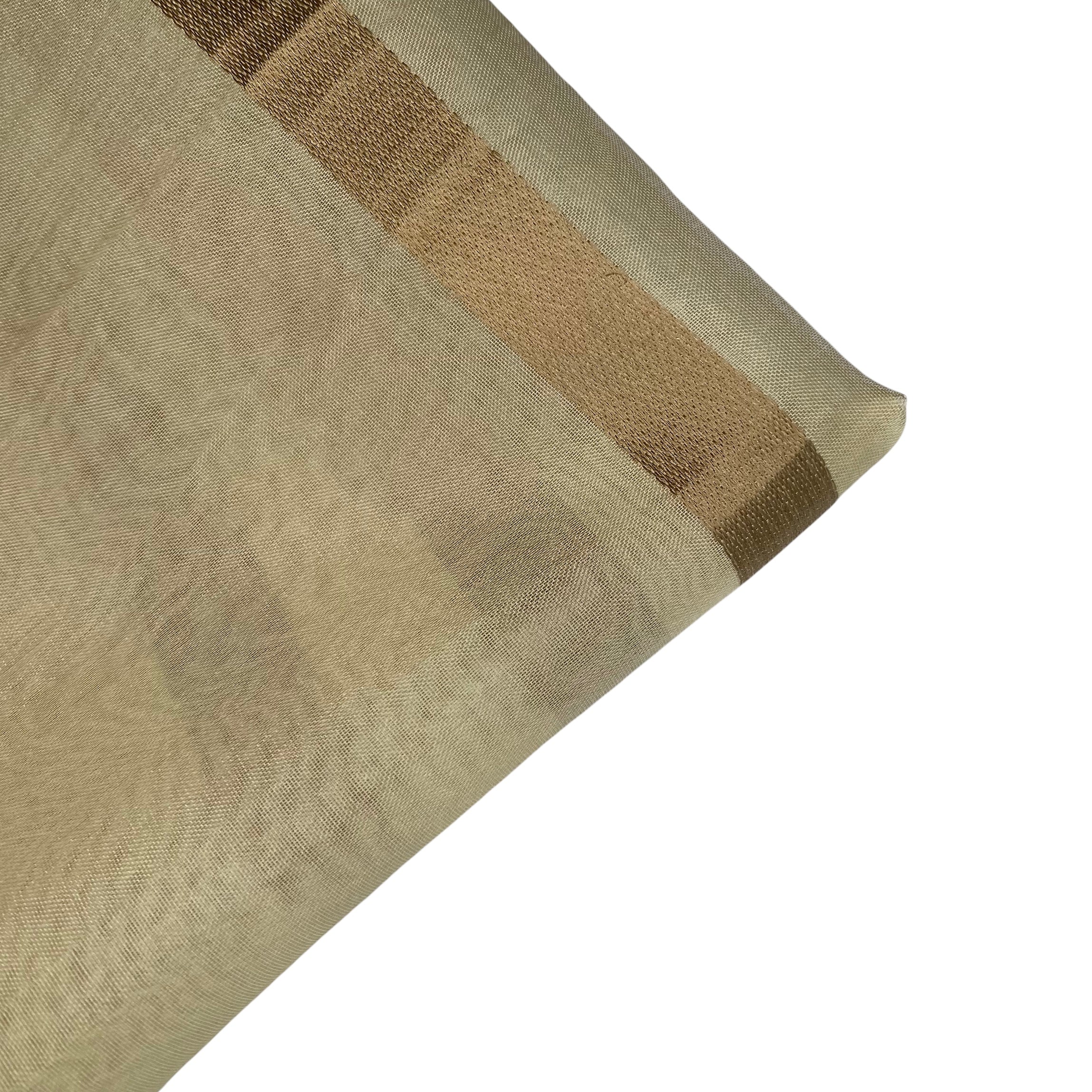 Striped Silk Organza - Gold