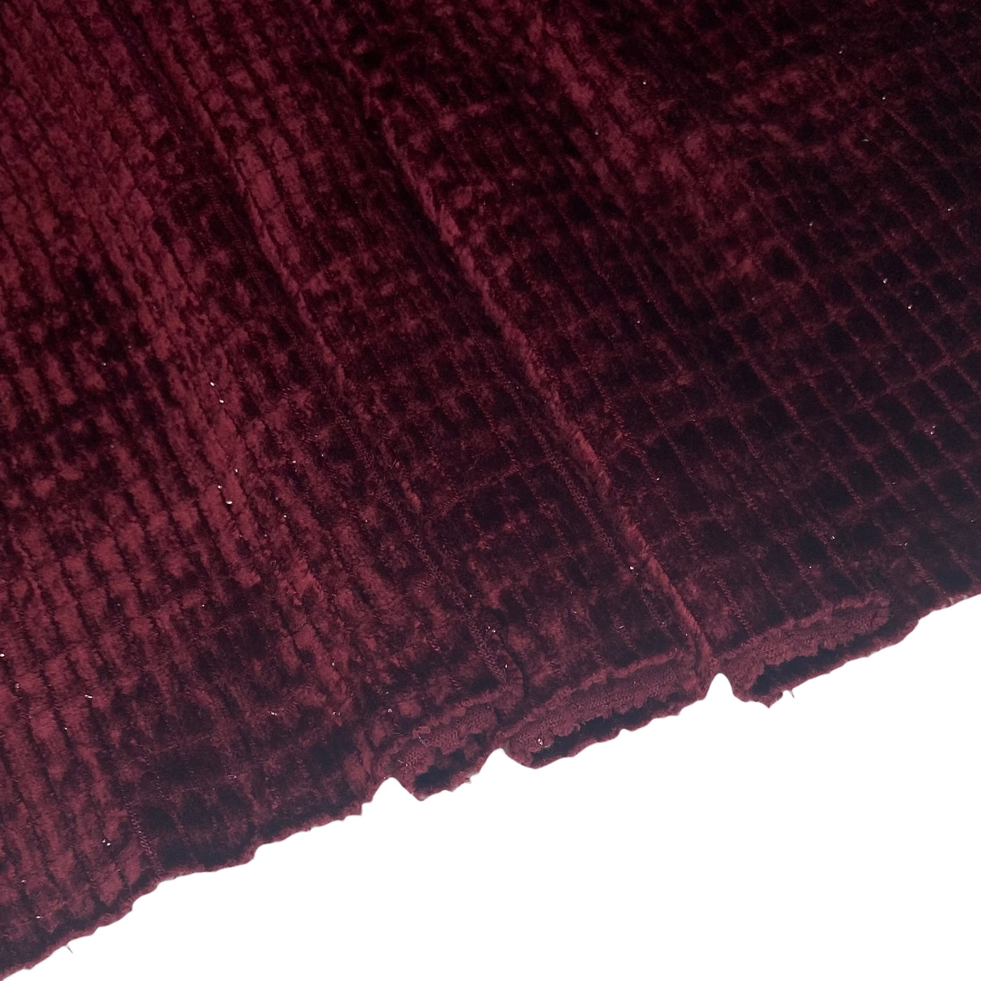 Sparkle Stretch Velvet - Burgundy