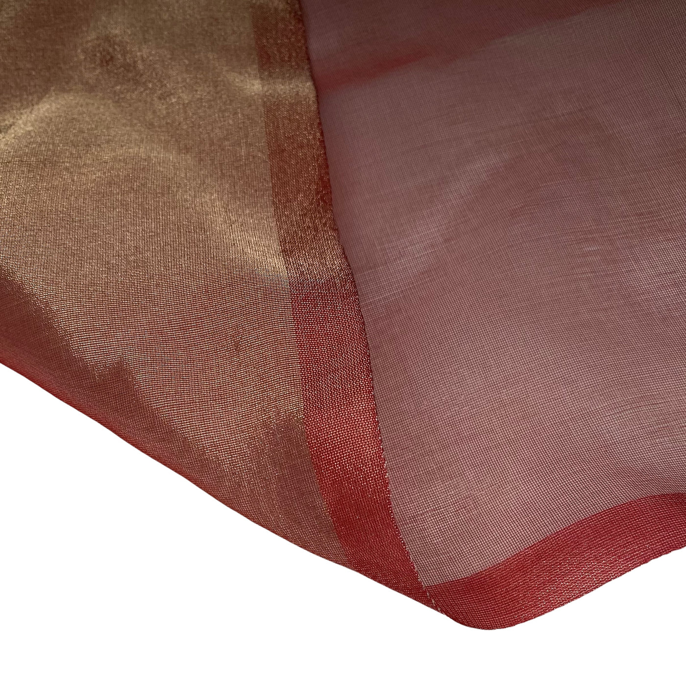 Shot Silk Organza - Red/Gold