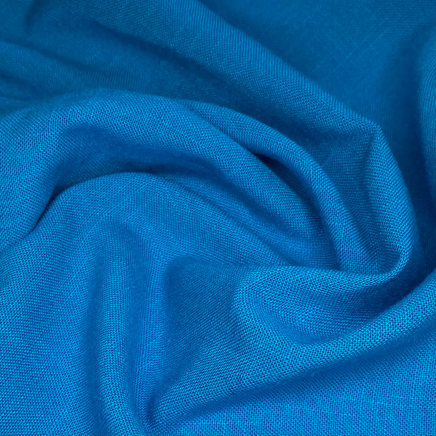 Cotton/Linen Blend  - Blue