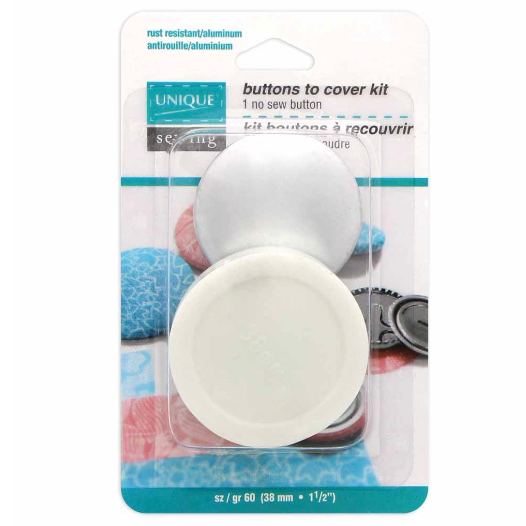 Buttons to Cover Kit with Tool - Size 20 - 12mm (1/2″) - 5 sets