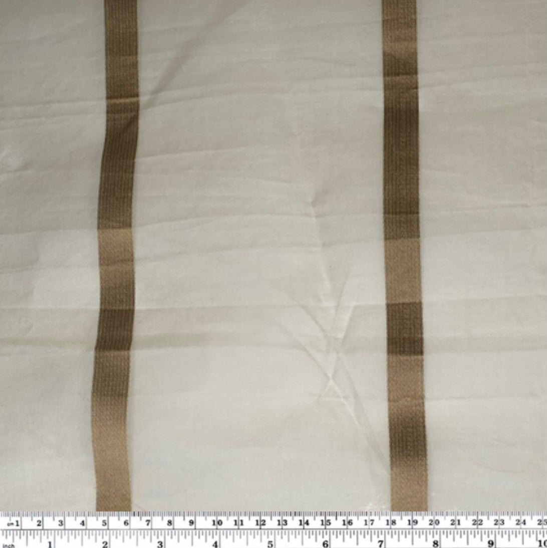 Striped Silk Organza - Gold