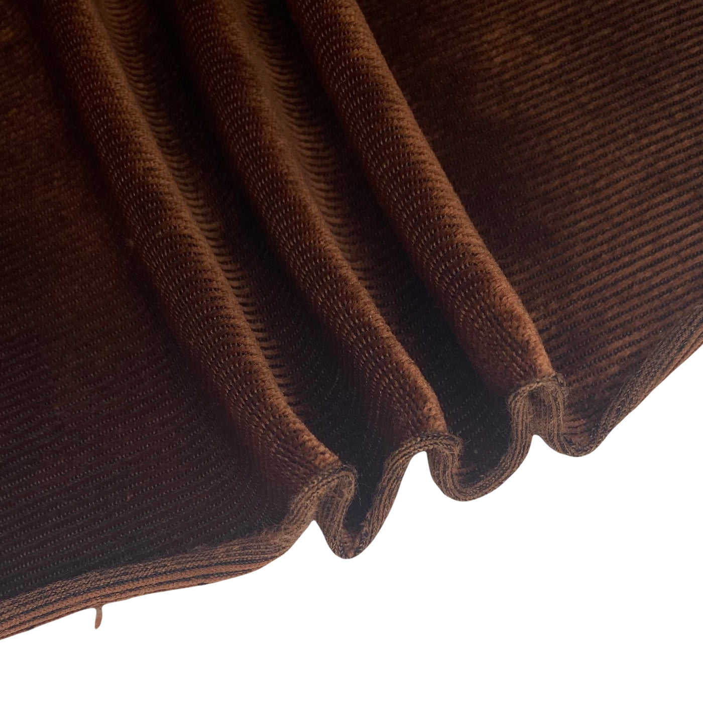 Stretch Ribbed Velvet - Brown · King Textiles