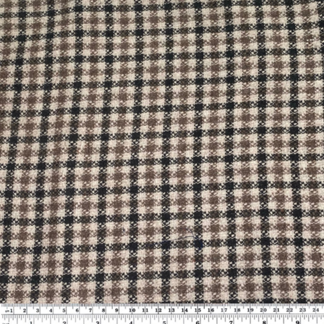 Wool Plaid - Brown/Beige