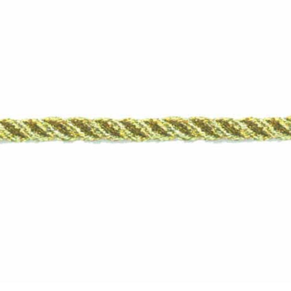 Metallic Twisted Cord - 4mm - Silver