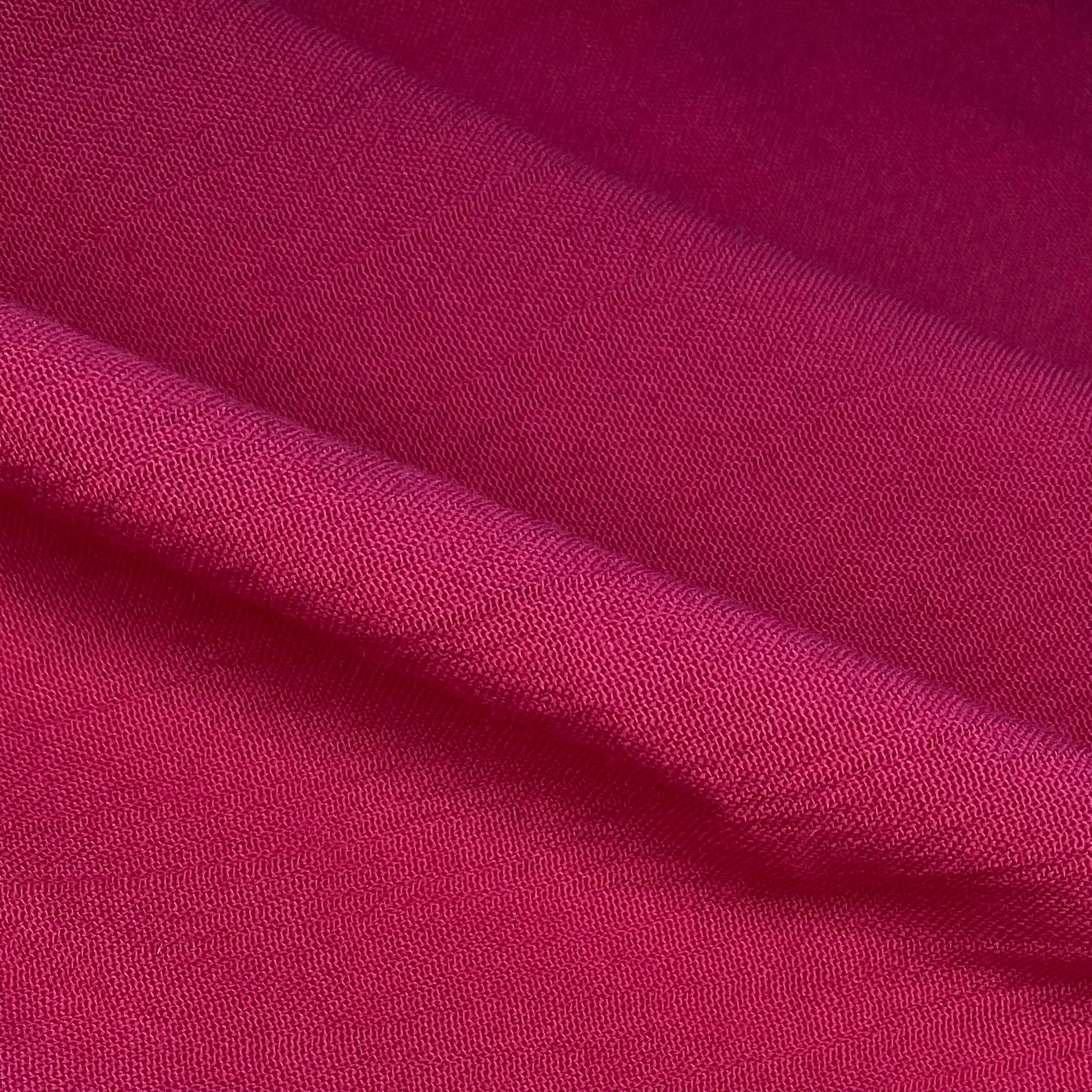 Crinkled Polyester/Cotton - Fuchsia