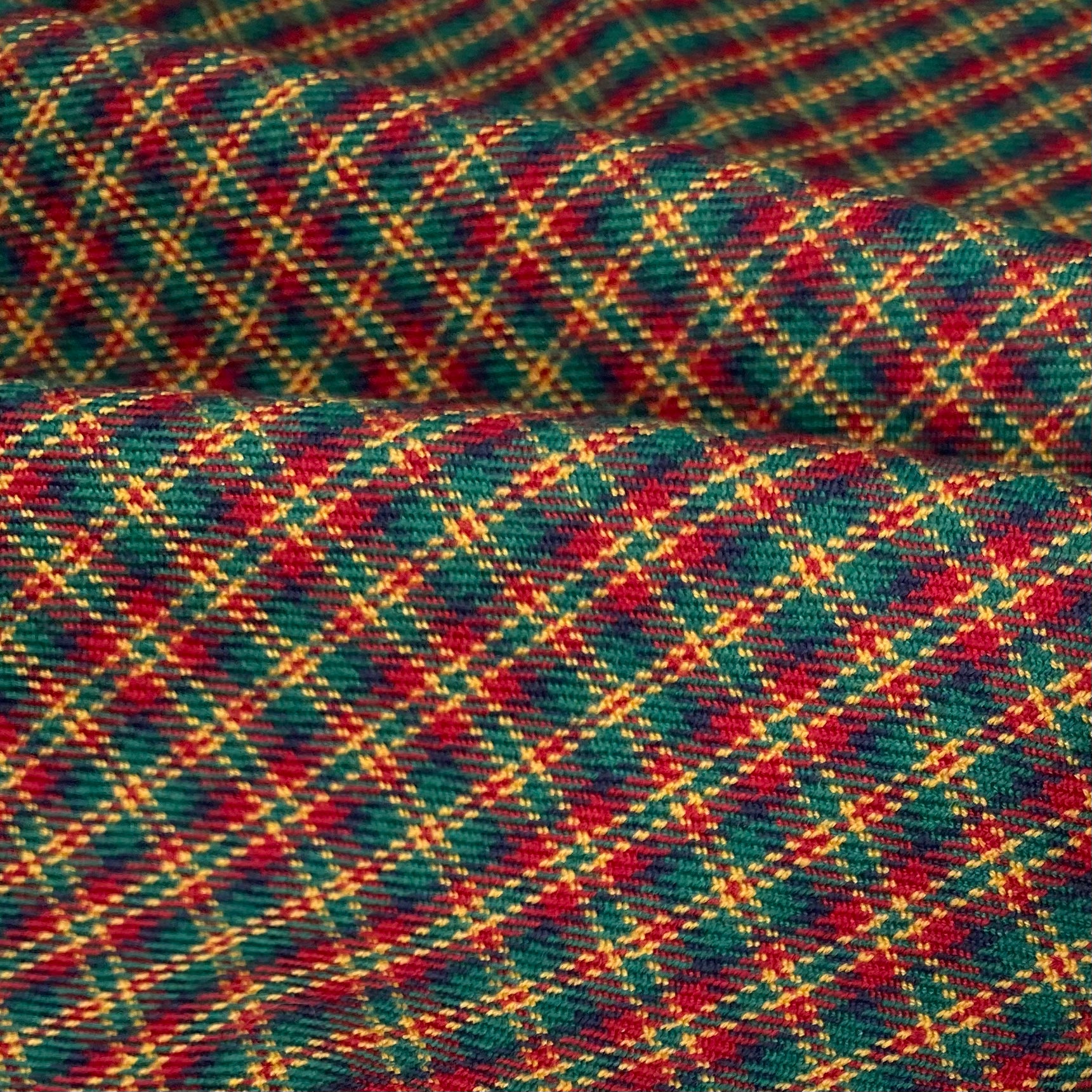 Wool Plaid - Red/Green/Yellow /Navy