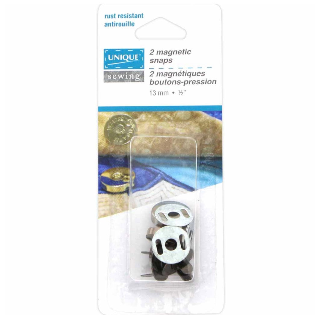 Magnetic Snaps - 18mm - Silver - 2pcs