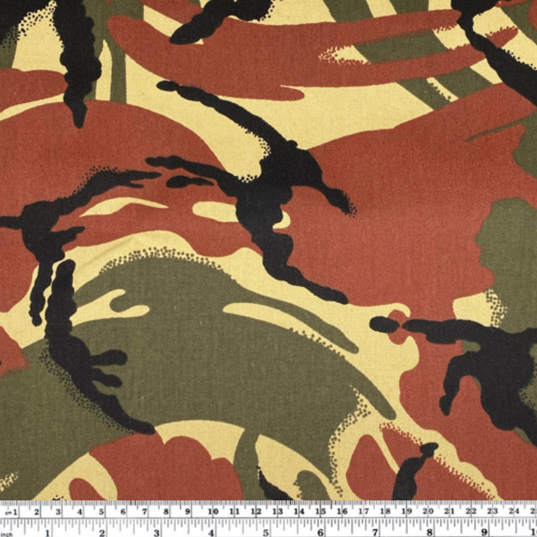 Printed Twill Cotton Canvas - Camouflage