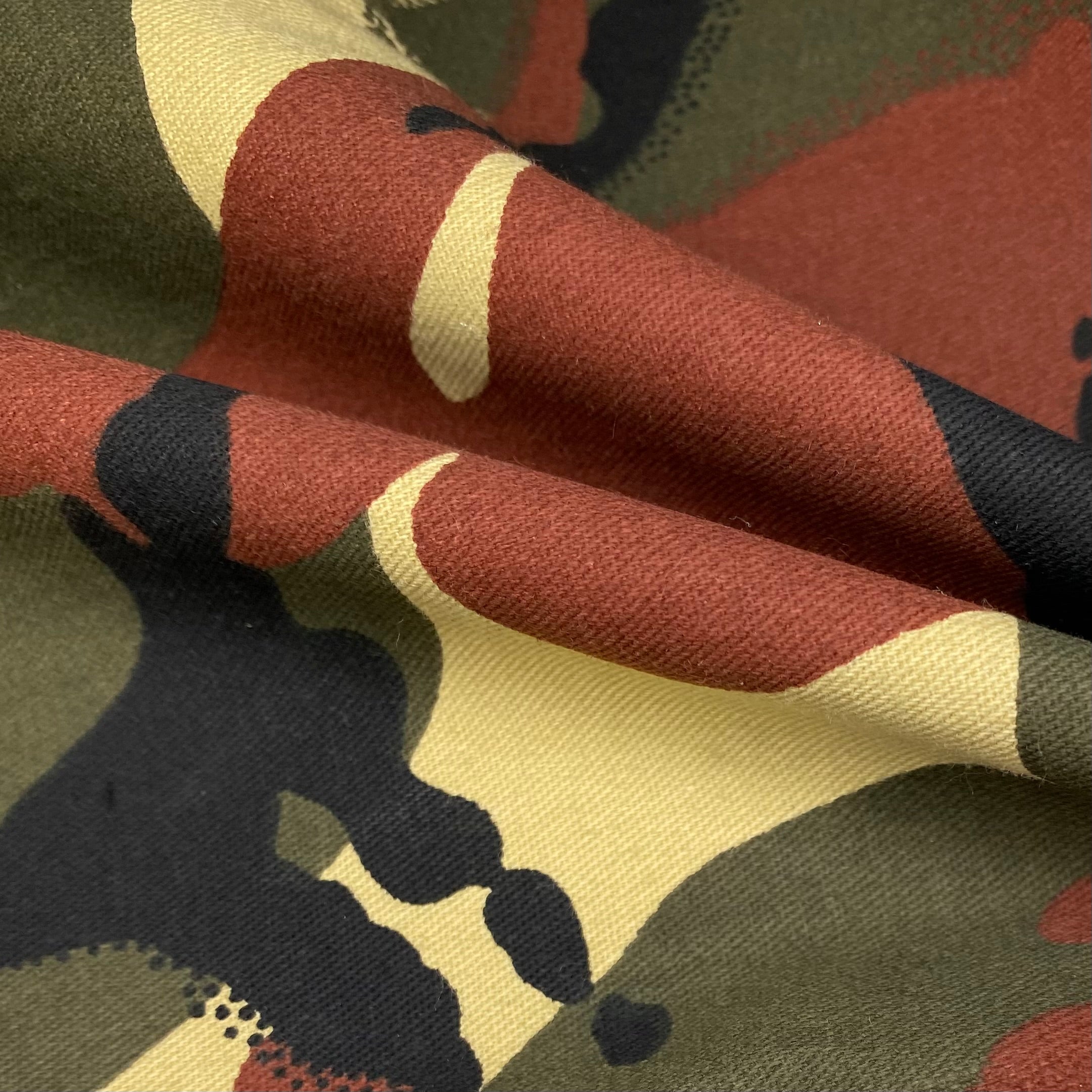 Printed Twill Cotton Canvas - Camouflage