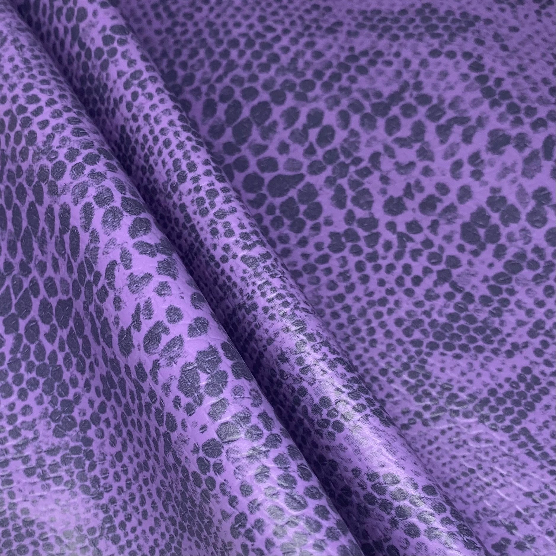 Stretch Embossed Snake Vinyl - 54” - Purple