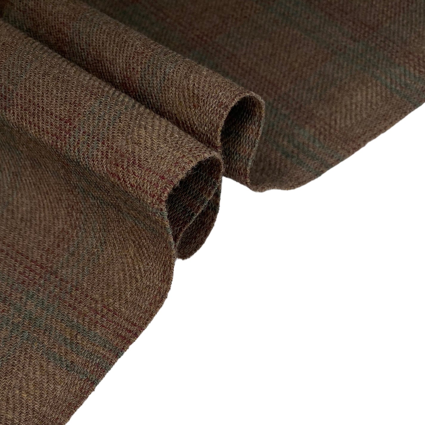 Wool Plaid - Brown/Burgundy/Green