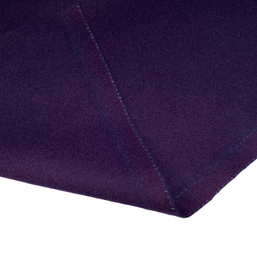 Melton Wool Coating - Purple - Remnant