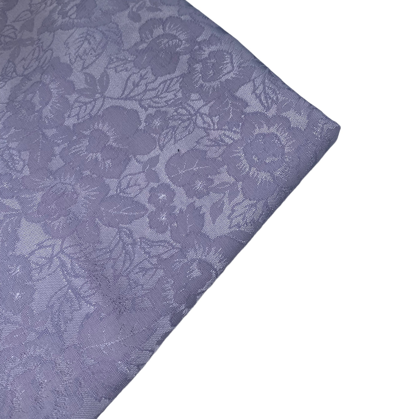 Floral Satin Brocade - Iris