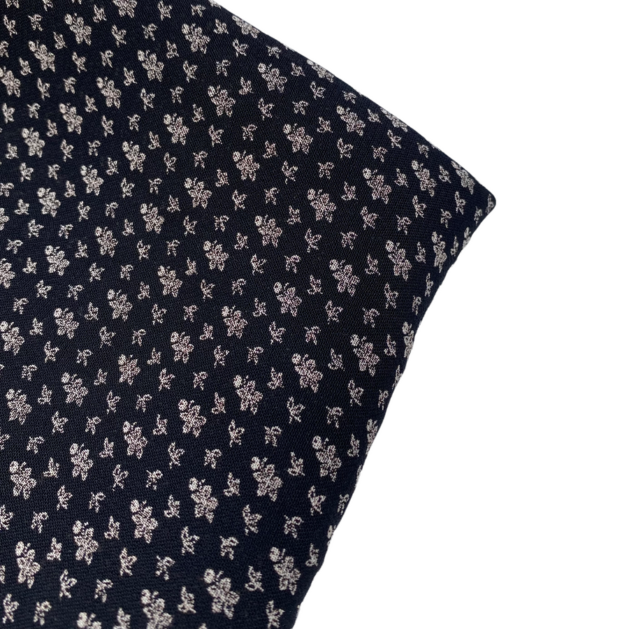 Tiny Floral Printed Polyester Chiffon - 52” - Remnant