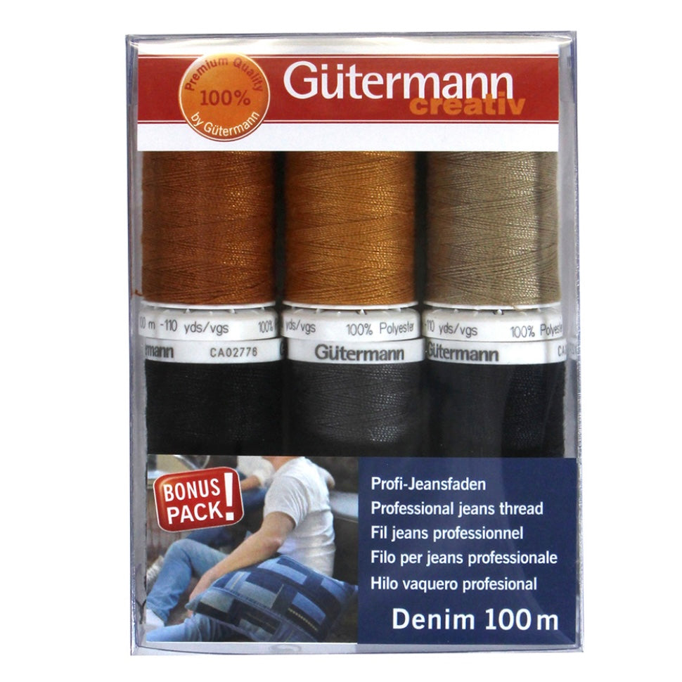 Denim Thread Spool Set