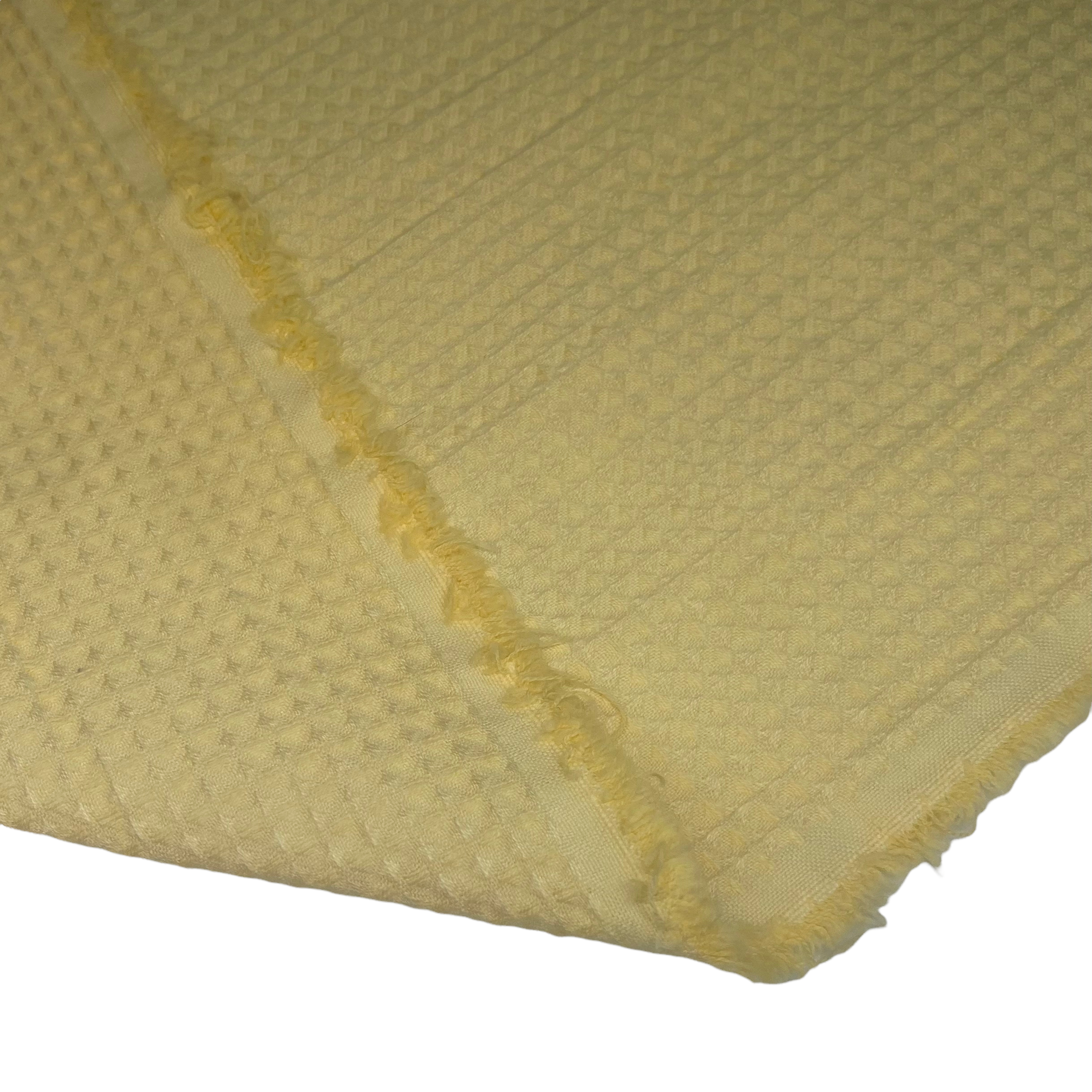 Cotton Waffle Weave - Yellow