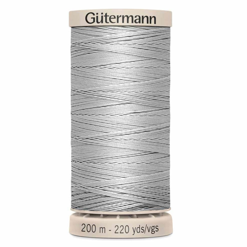 Cotton Hand Quilting 50wt Thread - 200m - Light Grey