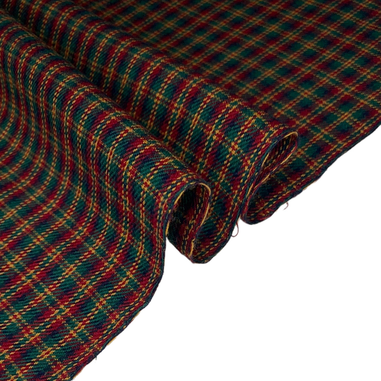 Wool Plaid - Red/Green/Yellow /Navy