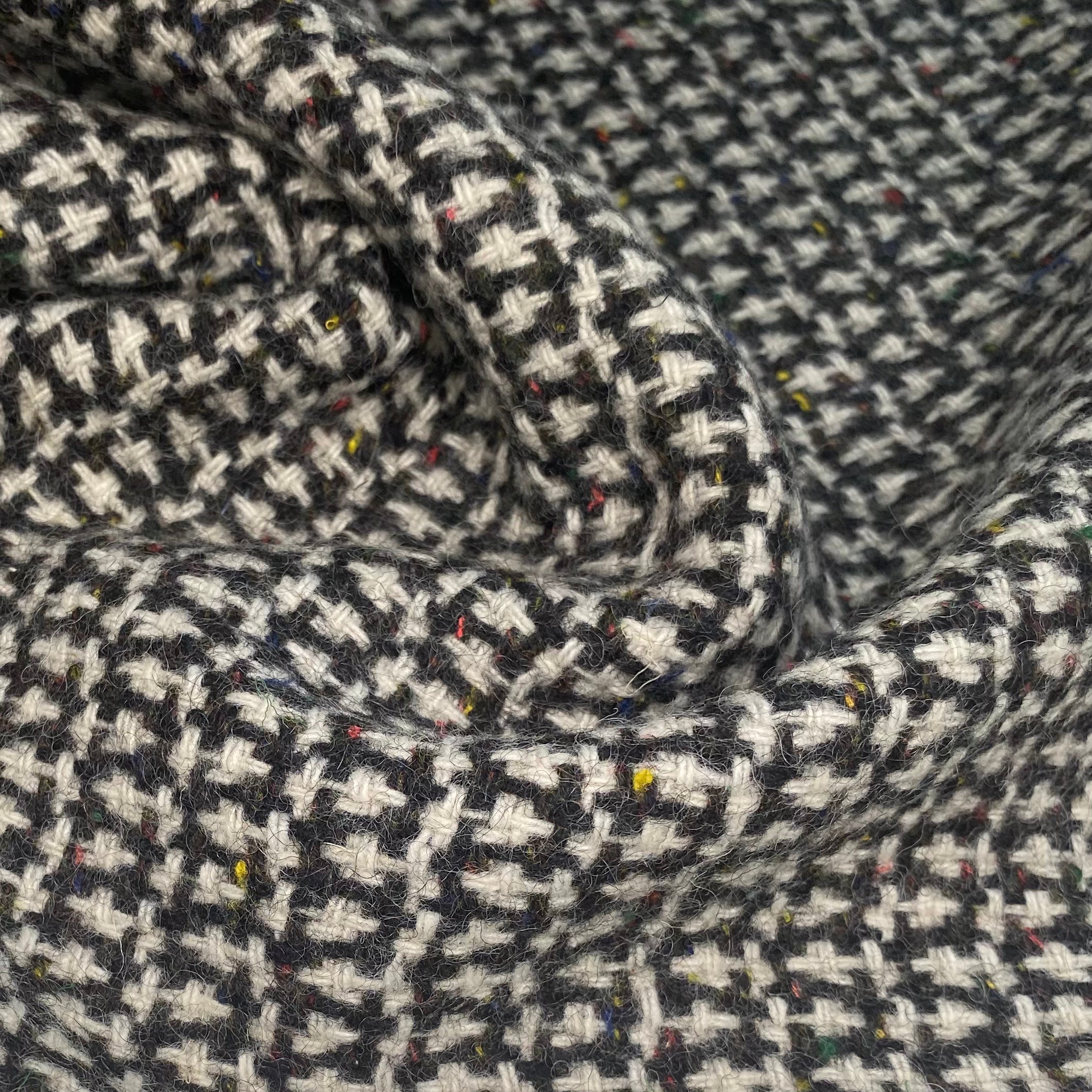 Wool Coating - Speckled - Black/White/Multi Colour