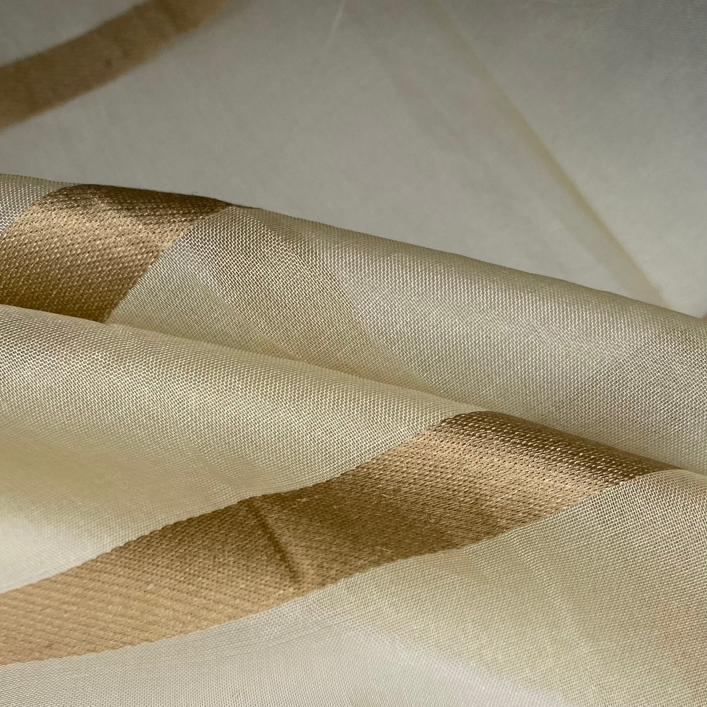 Striped Silk Organza - Gold