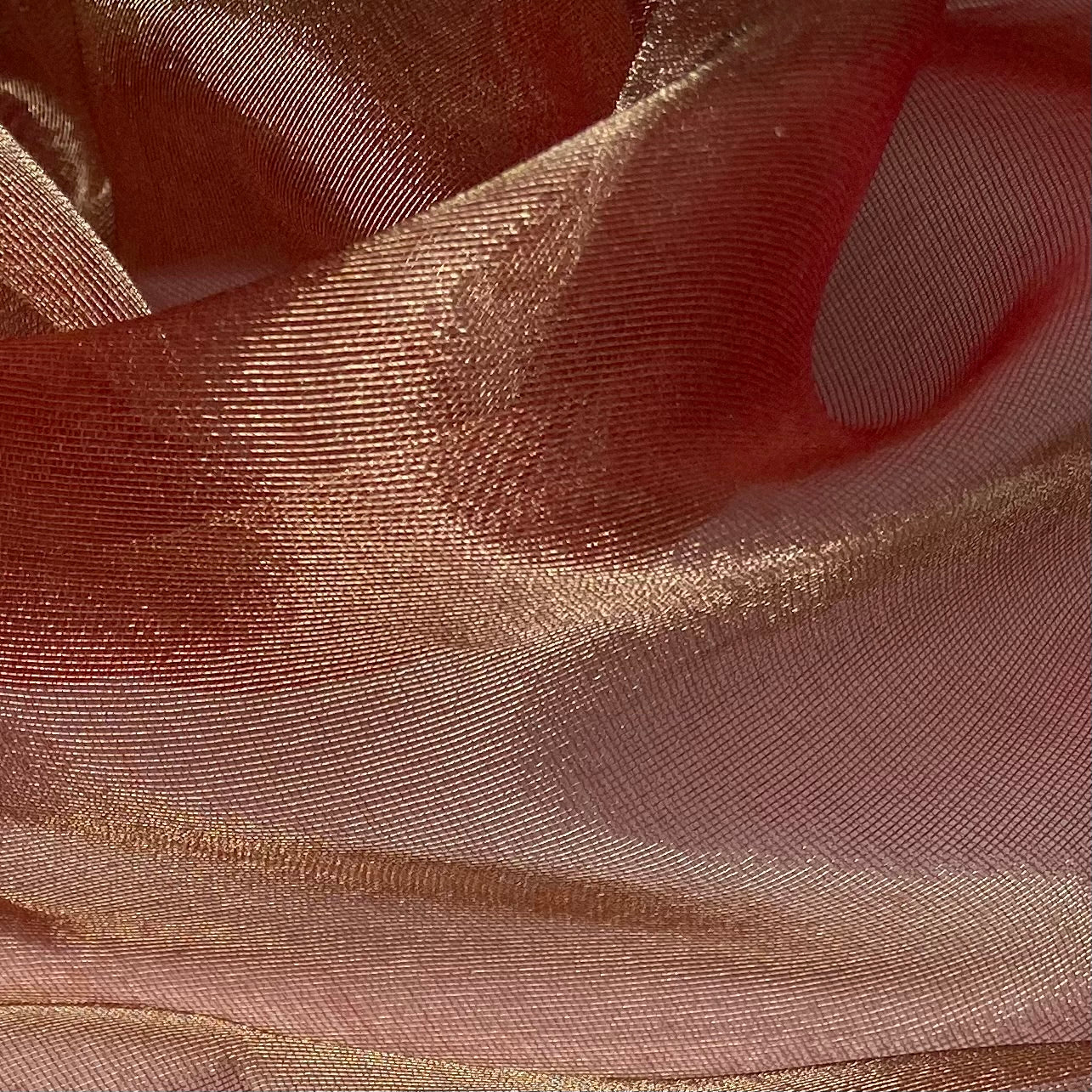 Shot Silk Organza - Red/Gold