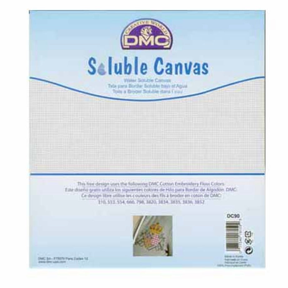 Soluble Canvas 14ct. - Clear - 20.3 x 21.6cm