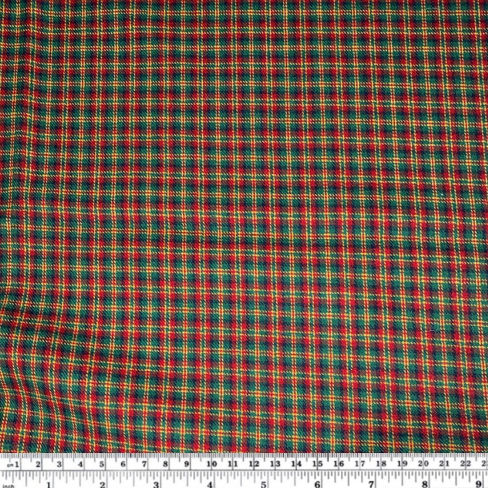 Wool Plaid - Red/Green/Yellow /Navy