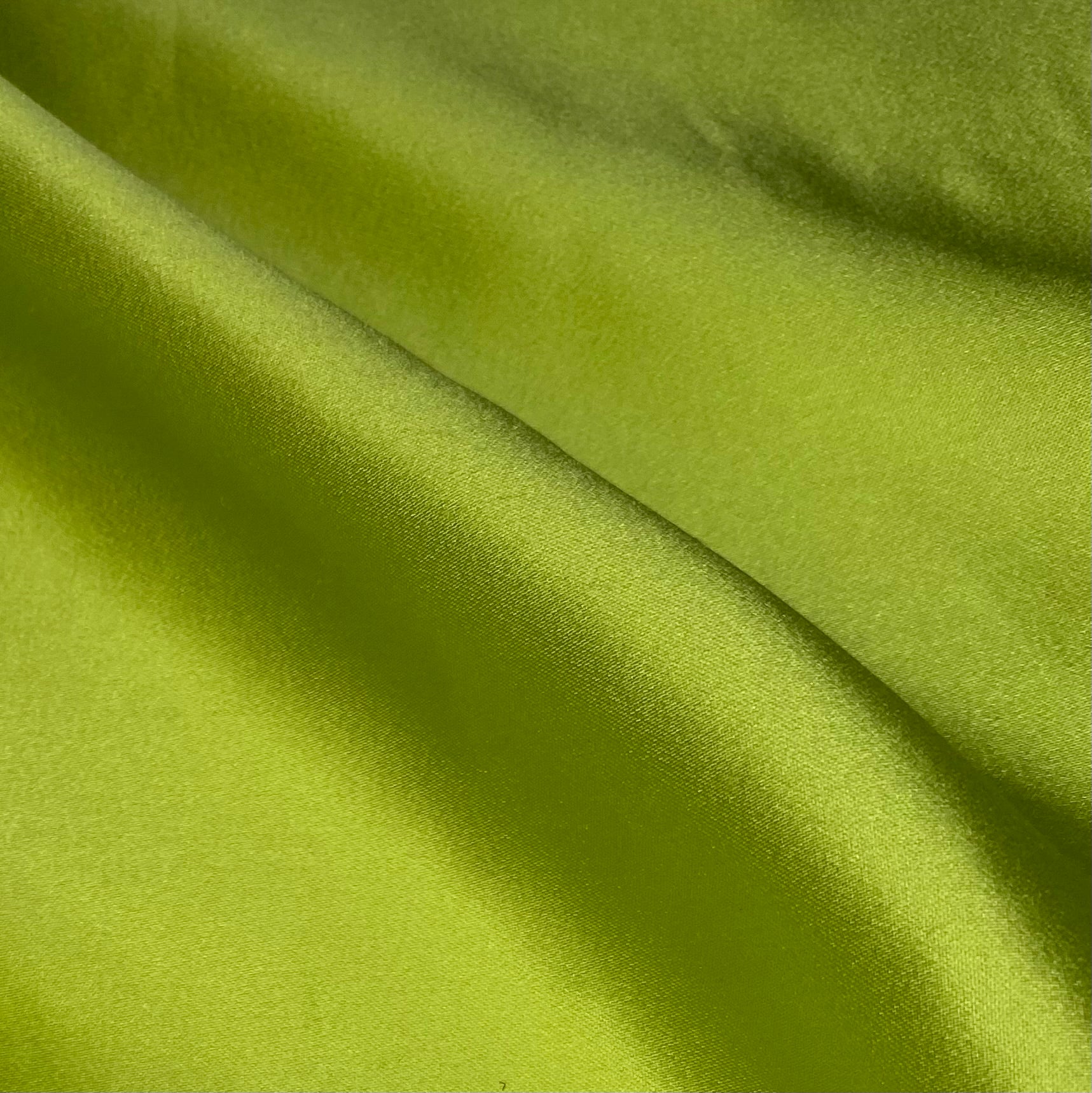 Mulberry Silk Charmeuse - Lime Green