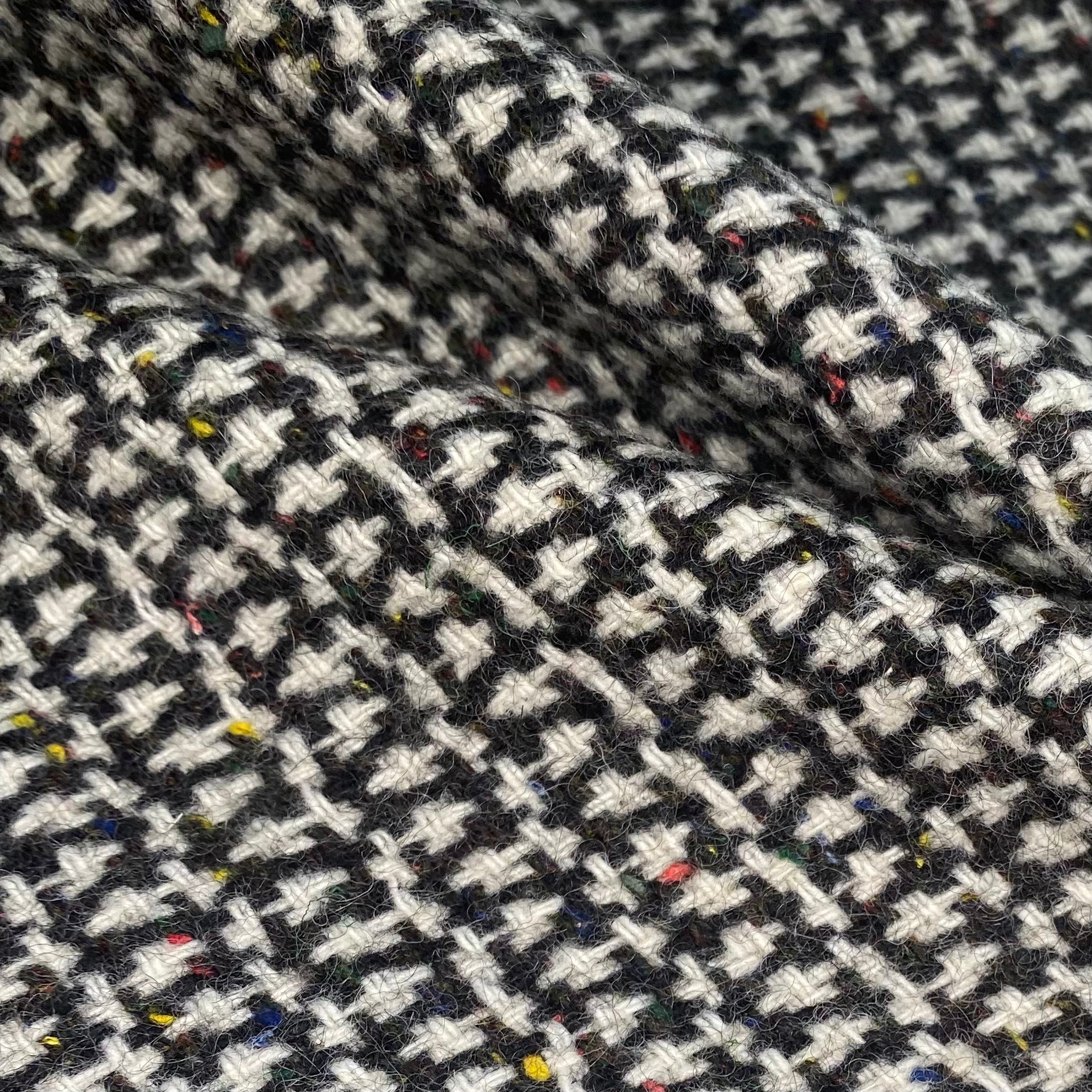 Wool Coating - Speckled - Black/White/Multi Colour