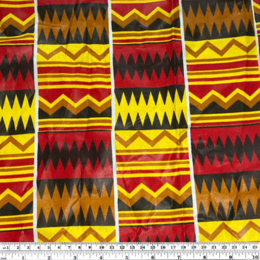 African Kente Print Fabric, Accessories African Bookstore