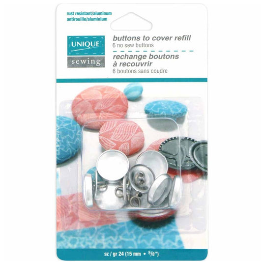 Sew on Snap Buttons 9mm 12mm 15mm Snap Fasteners for Sewing, 180 Sets 