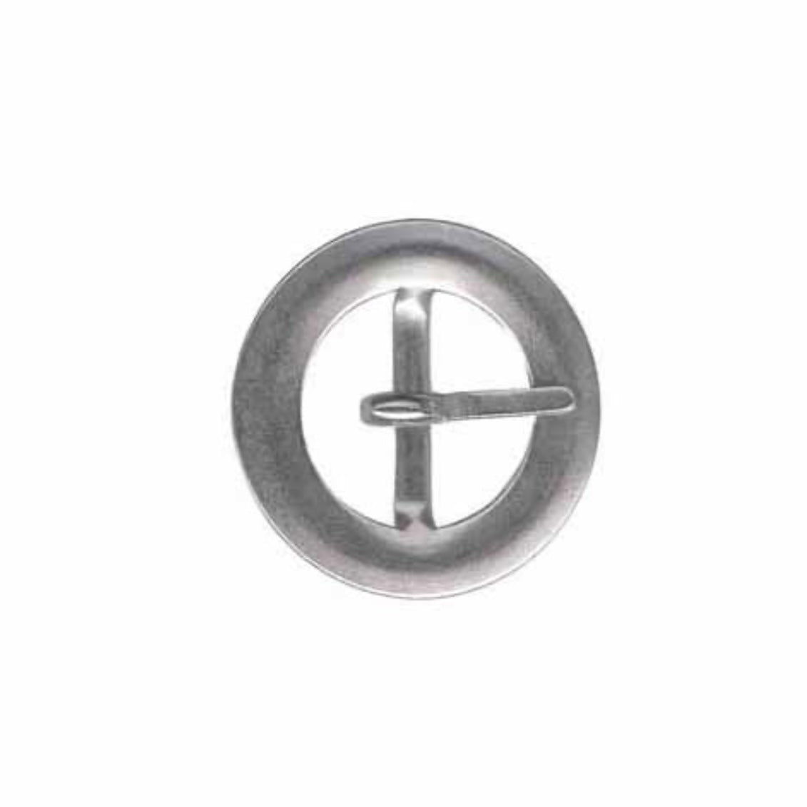 Circle Buckle - 20mm (3/4″) - Silver · King Textiles