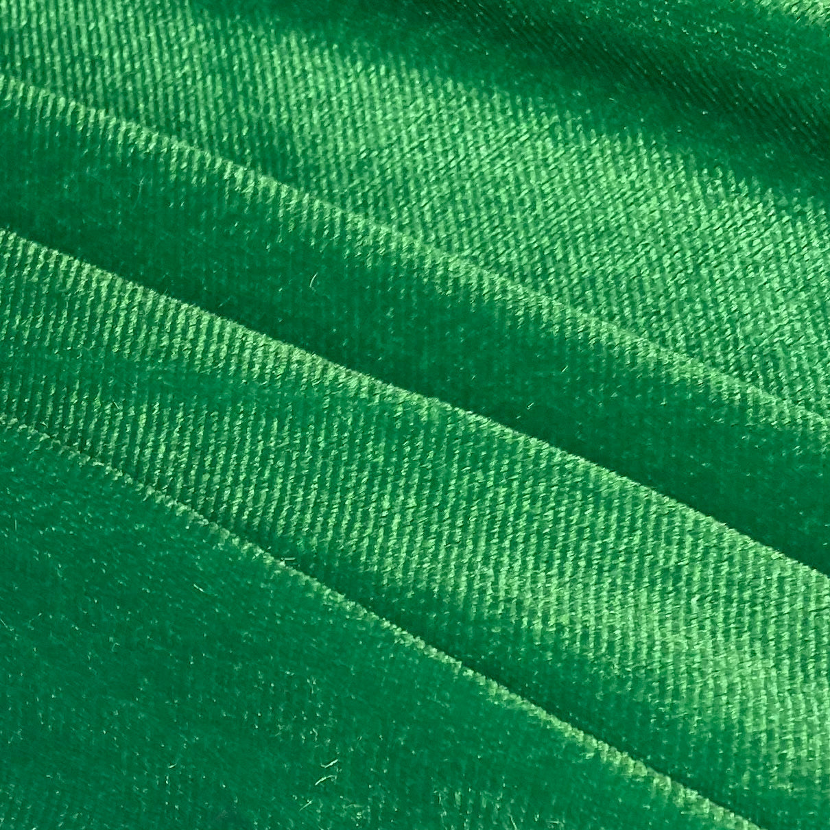 Stretch Velvet - Kelly Green