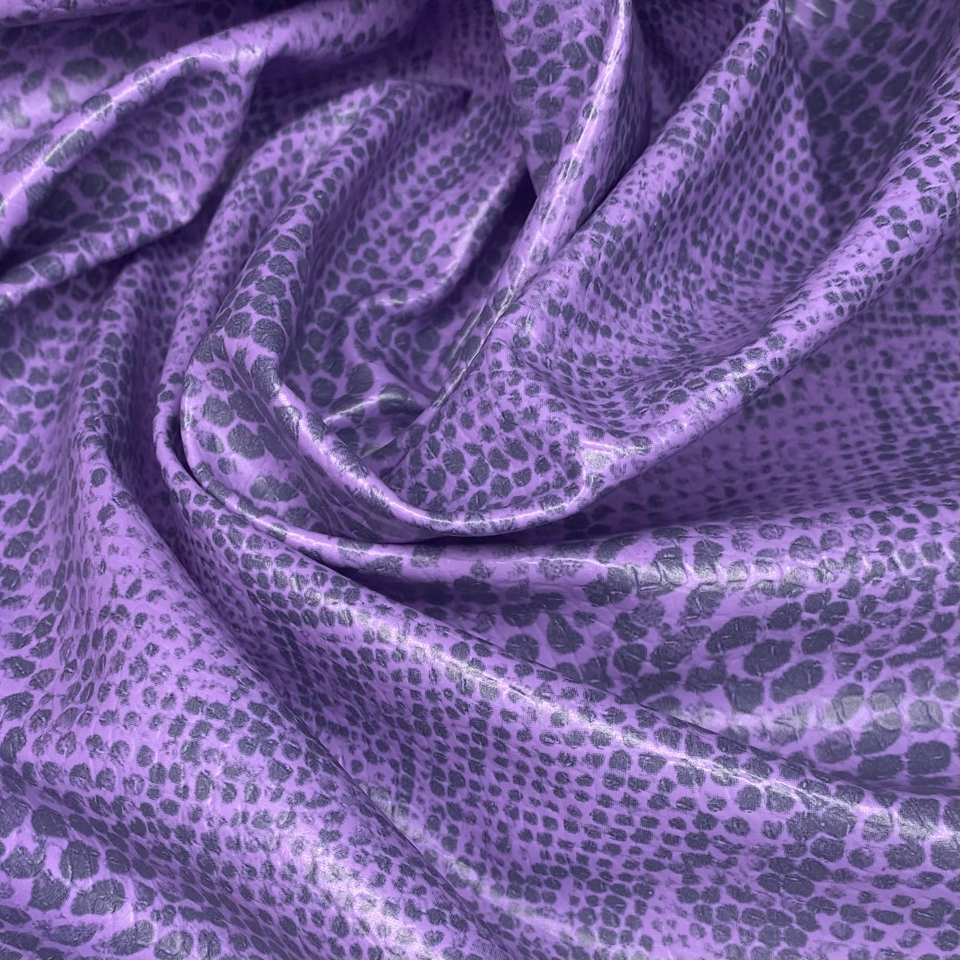 Stretch Embossed Snake Vinyl - 54” - Purple