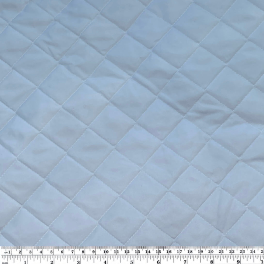 Quilted Nylon - Square - Cloud White