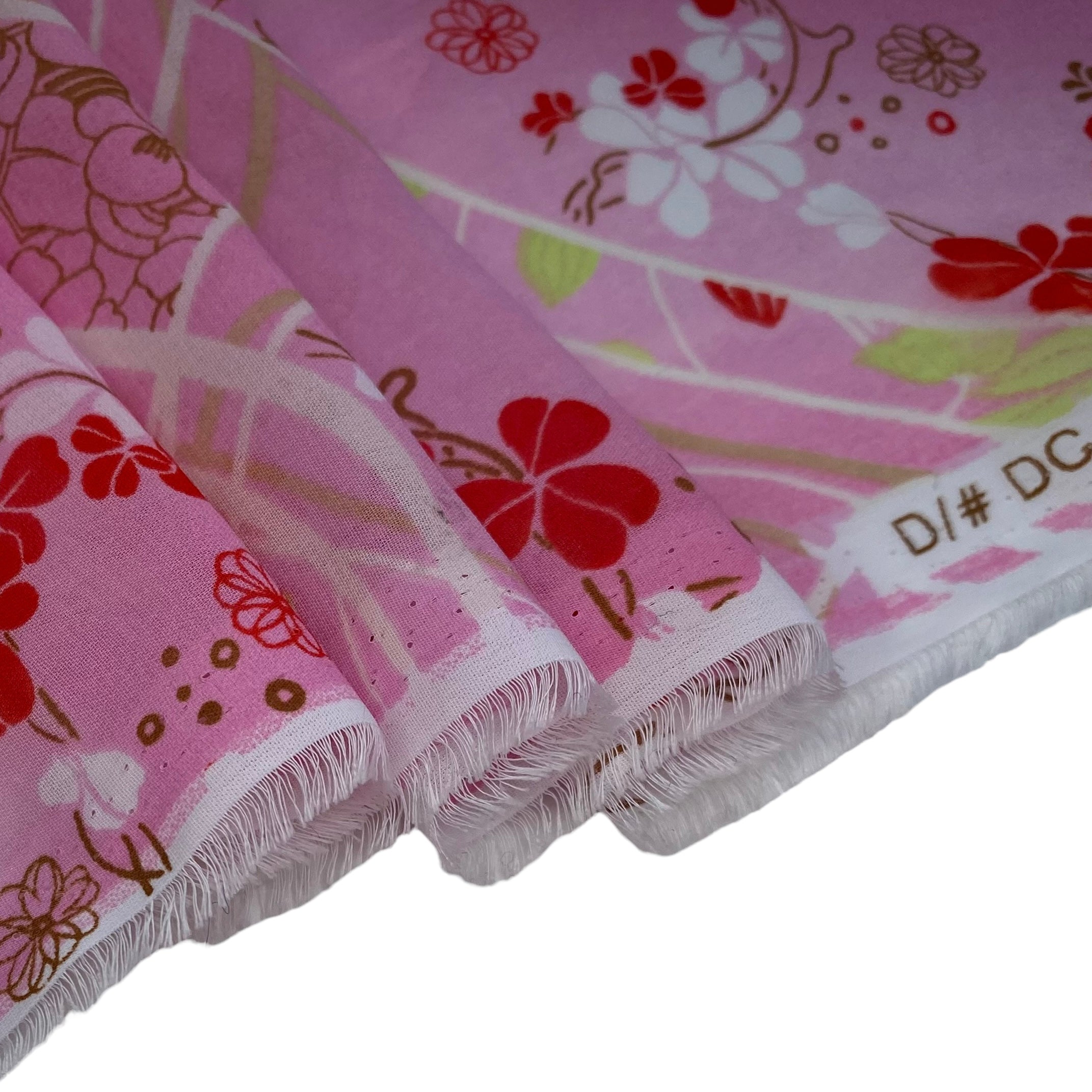 Printed Polyester Chiffon - Cherry Blossom - Pink