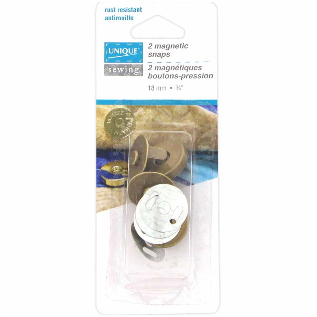 Magnetic Snaps - 18mm - Silver - 2pcs