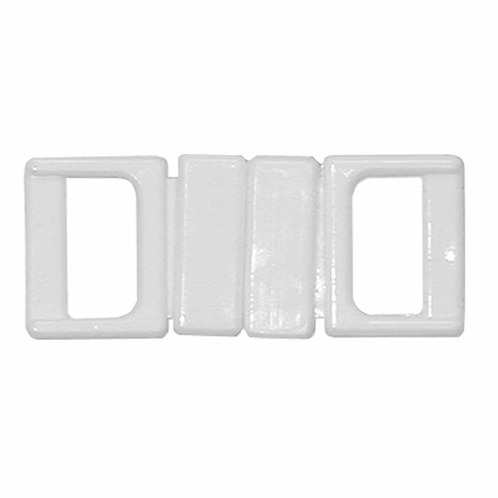 Nylon Swimsuit Clasp - 10mm (3/8″) - White