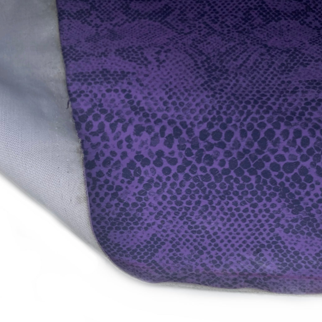 Stretch Embossed Snake Vinyl - 54” - Purple