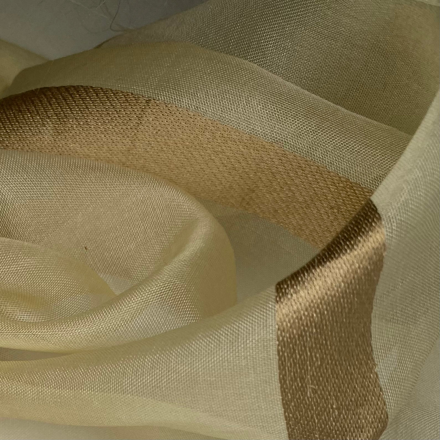 Striped Silk Organza - Gold