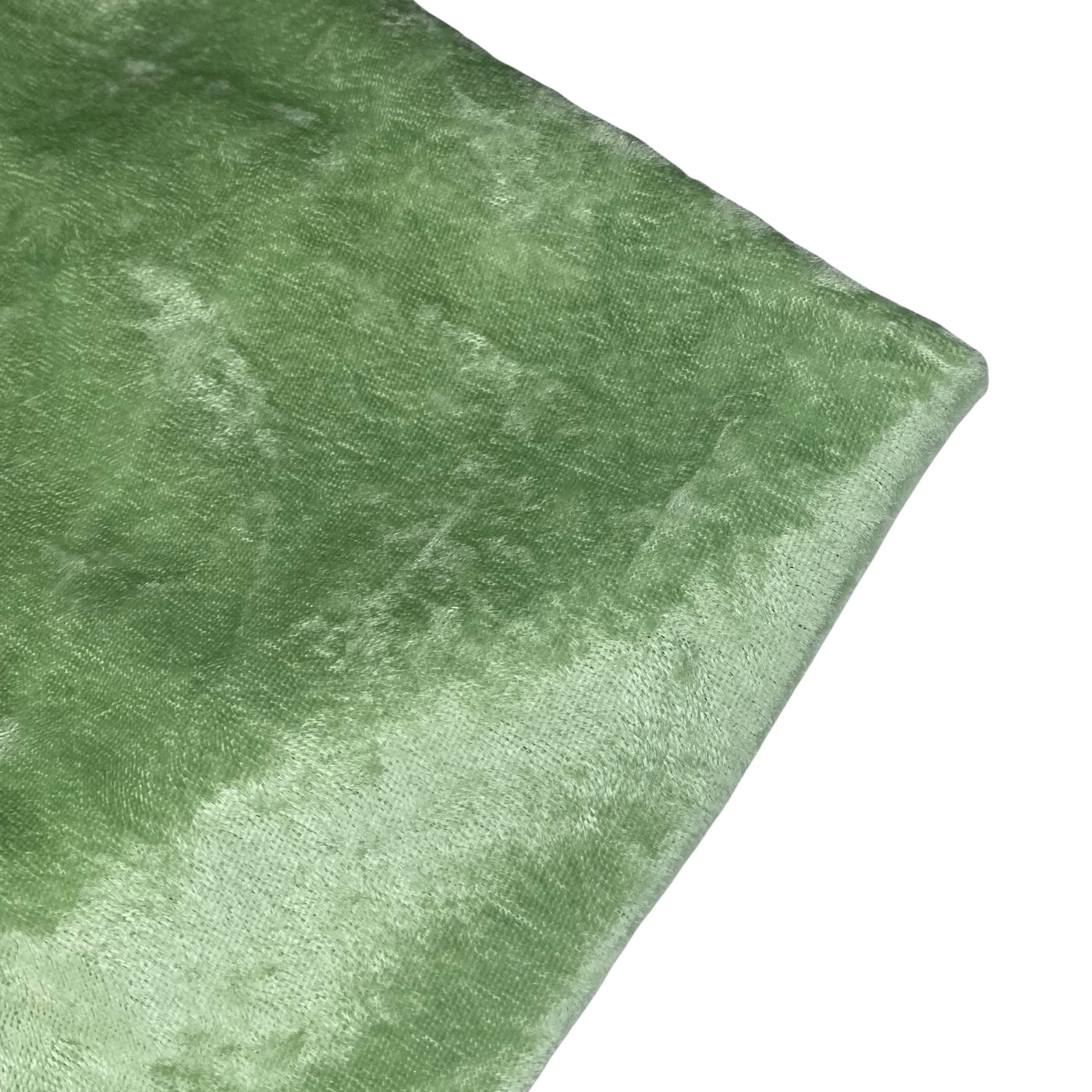 Crushed Stretch Velvet - Olive Green · King Textiles