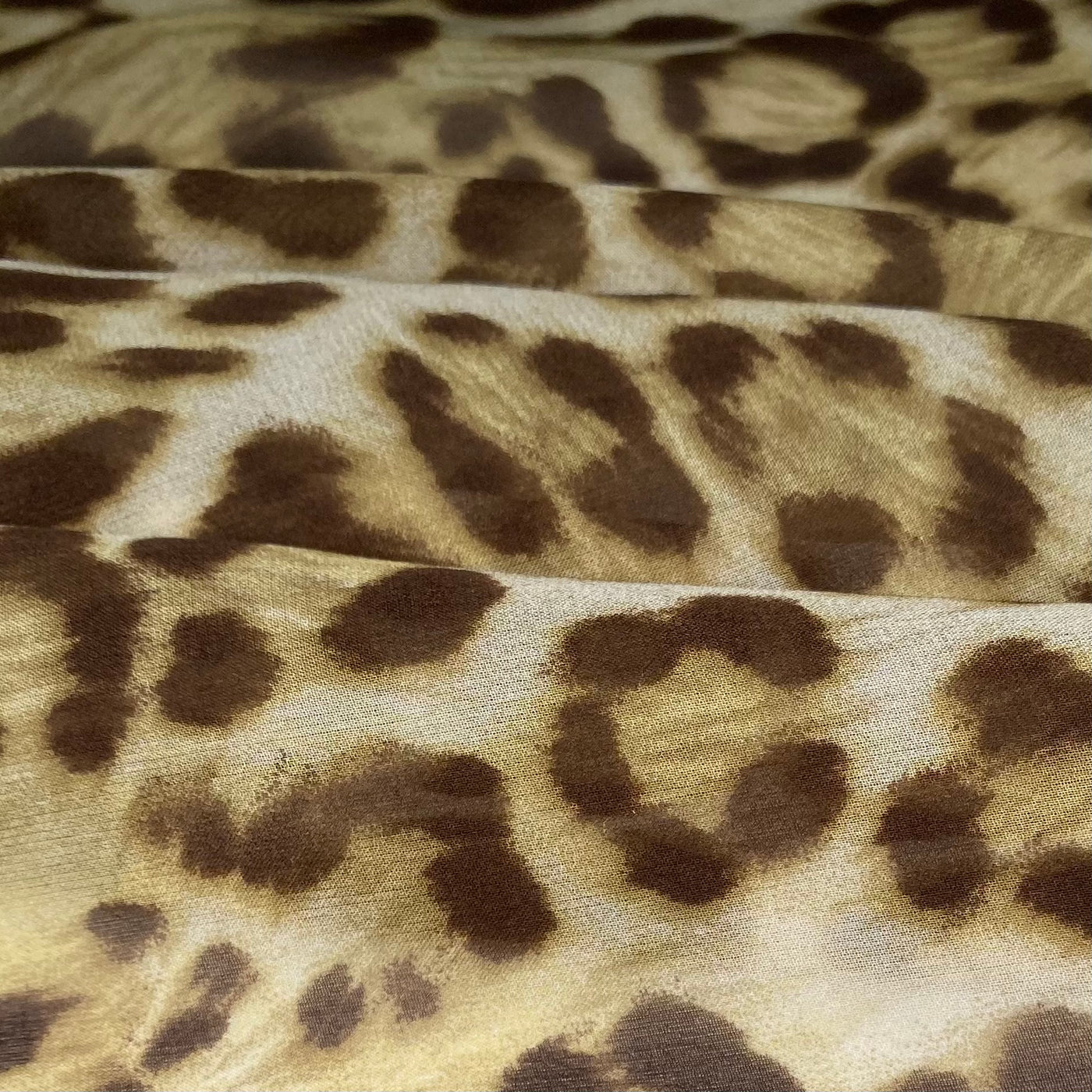 Printed Silk Chiffon - Cheetah