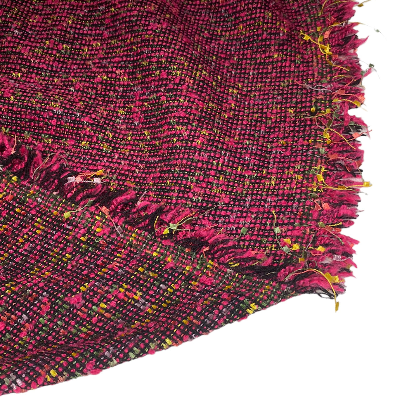 Wool Boucle - Pink/Black/Green/Yellow