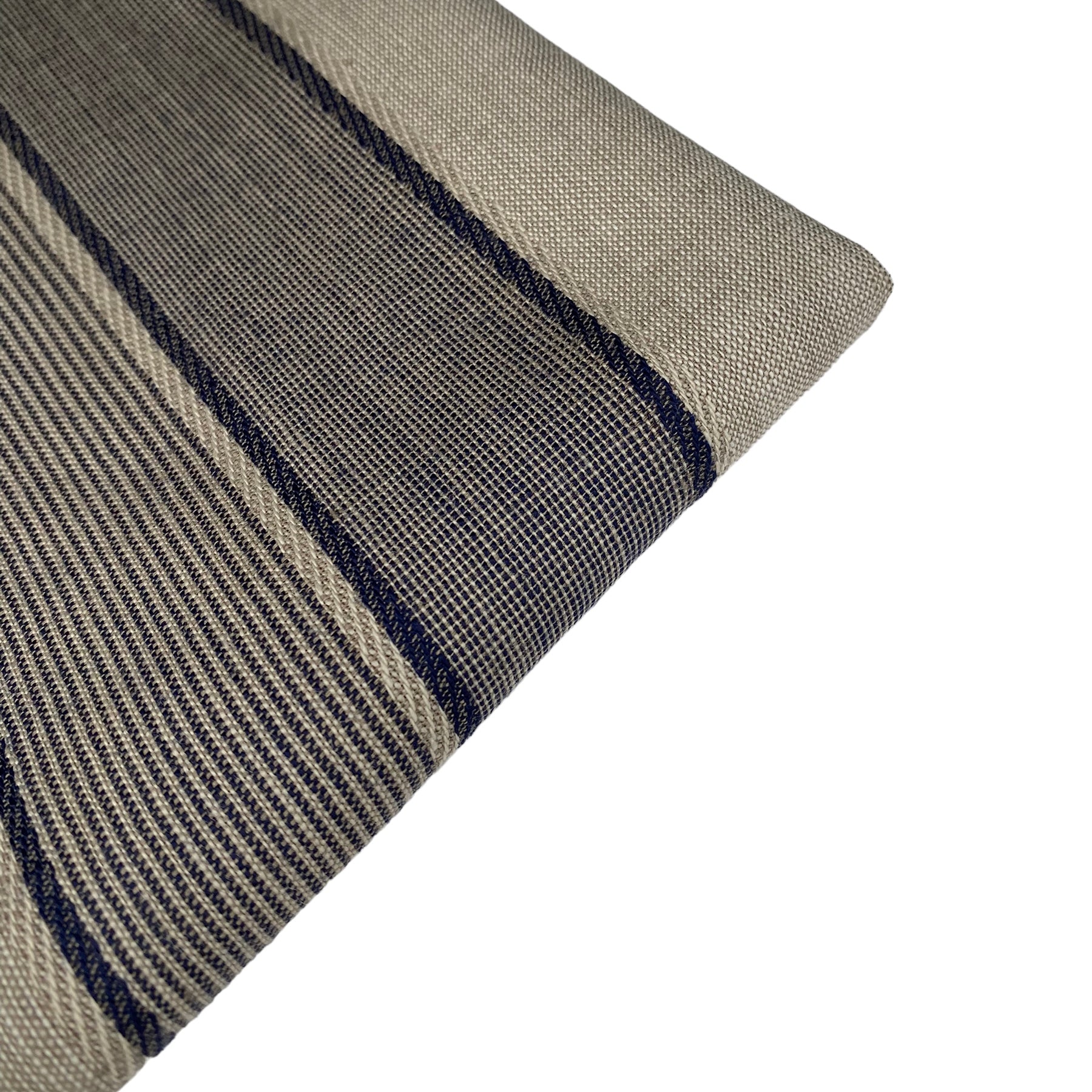 Yarn Dyed Wool - Striped - Beige/Blue/White