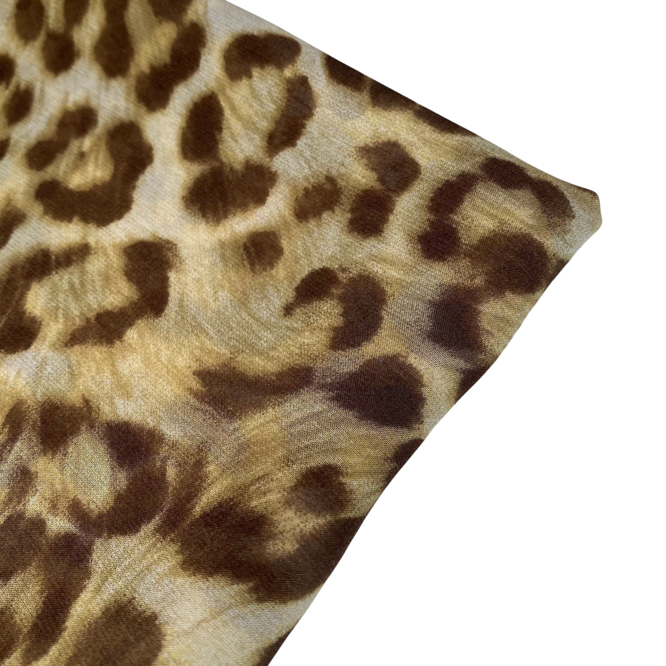 Printed Silk Chiffon - Cheetah